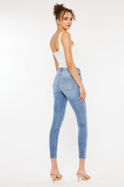 Kancan High Waist Cat's Whiskers Skinny Jeans *