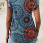 Printed Round Neck Short Sleeve T-Shirt