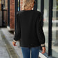 Full Size V-Neck Long Sleeve Blouse