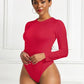 Women's CallistaAnn Round Neck Long Sleeve Bodysuit