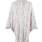 One Size Fringe Detail Printed Poncho