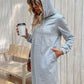Striped Drawstring Long Sleeve Hoodie