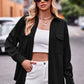 Full Size Dropped Shoulder Longline Shirt with Pockets