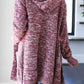 Heathered Open Front Cardigan with Pockets