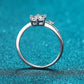 1 Carat Moissanite 925 Sterling Silver Bypass Ring 💜