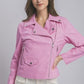 LOVE TREE Collared Neck Zip Up Jacket