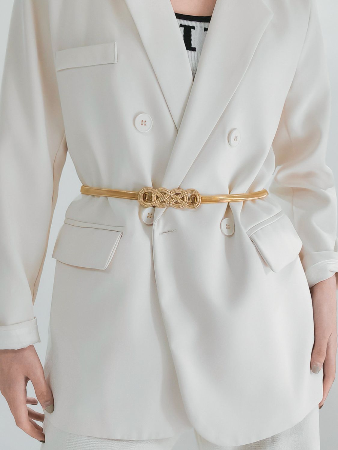 Jessica Anne Beauty Knot Buckle Metal Belt