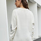 Hannah Lea Round Neck Dropped Shoulder Sweater 🦋
