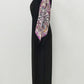Cap, Drawstring Printed Long Sleeve Dress and Pants Swim Set