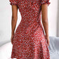 Ditsy Floral Drawstring A-Line Dress