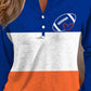 Ball Graphic Notched Neck Top