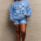 Simply Love Full Size Snowflakes Round Neck Sweatshirt
