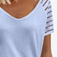 Full Size V-Neck Raglan Sleeve Tee