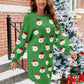 Round Neck Dropped Shoulder Sweater Dress