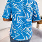 SoBeautiful Printed Lapel Collar Shirt