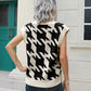 Zoe&Hannah Houndstooth V-Neck Sweater Vest