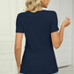 Full Size Twisted V-Neck T-Shirt