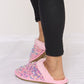 Forever Link Pink Sequin Plush Round Toe Slippers