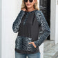 Leopard Raglan Sleeve Hoodie