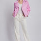 LOVE TREE Collared Neck Zip Up Jacket