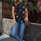SO CHIC Full Size Dandelion Print Round Neck Tee
