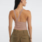 Halter Neck Ribbed Cropped Top