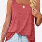 CHICbabe Full Size Curved Hem Square Neck Tank