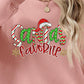 CHRISTMAS THEMED Letter Graphic Round Neck Long Sleeve Sweatshirt