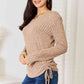 Double Take Drawstring Ribbed Long Sleeve T-Shirt