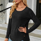 Round Neck Long Sleeve T-Shirt
