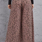 Women's Animal Print High-Rise Pants Culottes