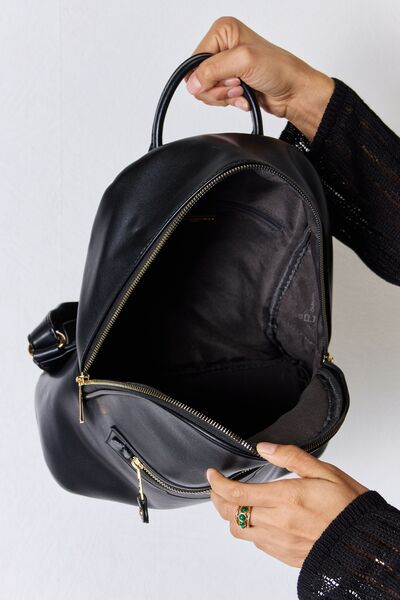David Jones PU Leather Backpack *