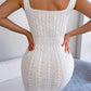Women's Cable-Knit Sleeveless Mini Dress