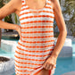 Tied Openwork Scoop Neck Wide Strap Cover-Up