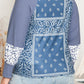 Adelisa & Yehn Plus Size V-Neck Printed Raglan Sleeve Blouse