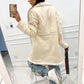 CoatsGallor Lapel Collar Exposed Seam Buttoned Coat
