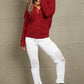 Woven Right Crisscross Back Waffle-Knit Sweater