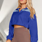 ShaysCoatsnMore Contrast Drawstring Zip Up Jacket