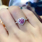 Women's Lifelong Journey 1 Carat Moissanite Heart Ring