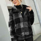 Kinsley Natalie Plaid Zip-Up Collared Jacket