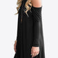 Women's Full Size Cold-Shoulder Long Sleeve Round Neck Dress