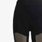 YogaAthletics Spliced Black Mesh Leggings