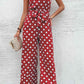 SavannahJayJumpers Polka Dot Grecian Wide Leg Jumpsuit
