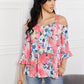 Women's Sew In Love Full Size Fresh Take Floral Short Sleeve Cold-Shoulder Top