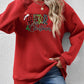 MERRY CHRISTMAS Round Neck Dropped Shoulder Sweatshirt