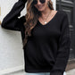 V-Neck Drop Shoulder Sweater