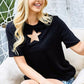 BiBi Star Cutout Short Sleeve T-Shirt - Brand BiBi