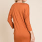 Culture Code Full Size Dorman Sleeve Mini Dress