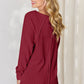 Basic Bae Full Size Ribbed Round Neck Slit T-Shirt