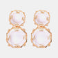 Geometrical Shape Zinc Alloy Frame Dangle Earrings
